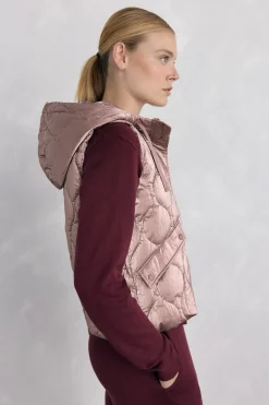 Pedro del Hierro Chaleco acolchado capucha Rosa Best