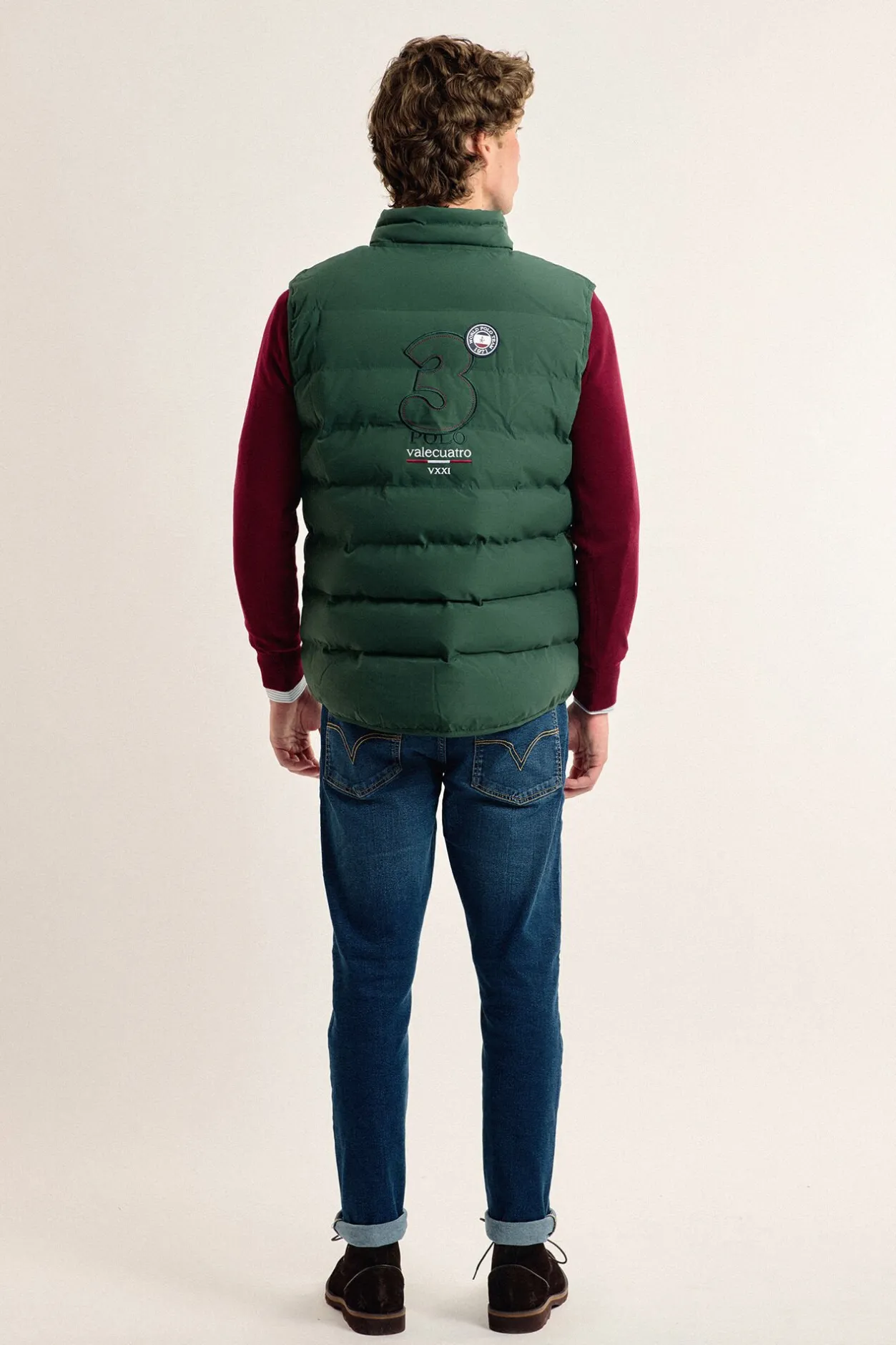 Valecuatro Chaleco acolchado color modelo Escudo Verde Outlet