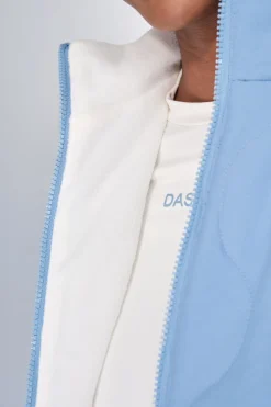 Dash and Stars Chaleco acolchado forrado azul New