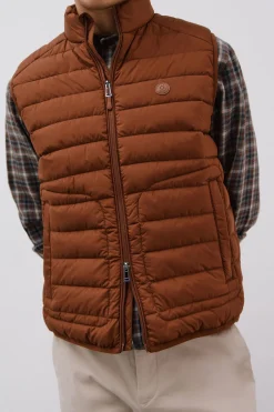 Cortefiel Chaleco acolchado ultralight Marr&oacute;n Online