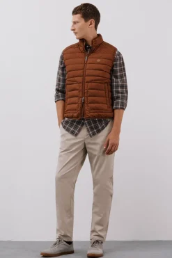 Cortefiel Chaleco acolchado ultralight Marr&oacute;n Online