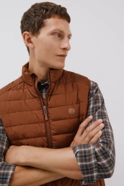 Cortefiel Chaleco acolchado ultralight Marr&oacute;n Online