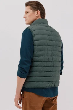 Cortefiel Chaleco acolchado ultralight Verde oscuro Hot