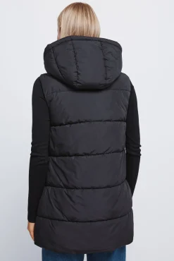 Springfield Chaleco capucha poliéster reciclado negro Hot