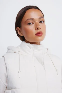 Springfield Chaleco capucha poliéster reciclado marr&oacute;n Outlet