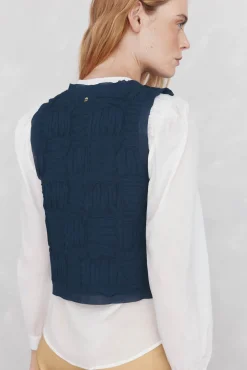 Pedro del Hierro Chaleco corto Azul Outlet