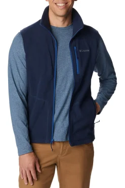 Columbia Chaleco de forro polar Fast Trek™ para hombre Azul marino Clearance