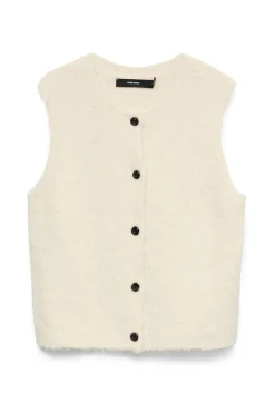 Vero Moda Chaleco de punto Beige Best