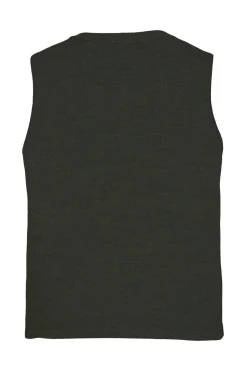 Vila Chaleco de punto con botones joya Verde oscuro Outlet