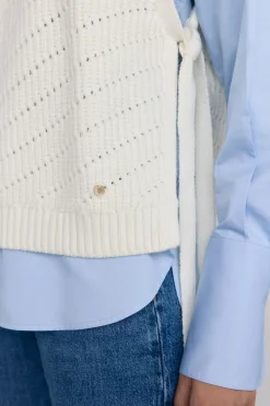 Pedro del Hierro Chaleco de punto lazada Crudo Outlet