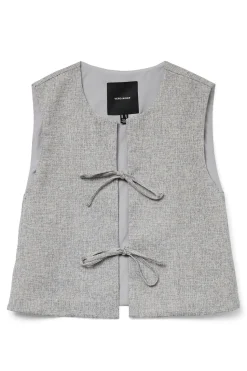 Vero Moda Chaleco de Tweed Gris Hot