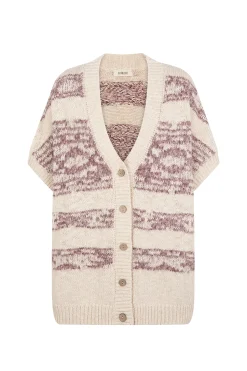 Slowlove Chaleco jacquard Marfil