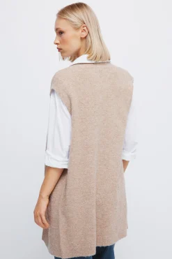 Springfield Chaleco largo abierto nude