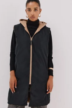 Cortefiel Chaleco largo reversible Beige Outlet