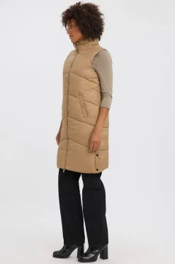 Vero Moda Chaleco midi acolchado de mujer Marr&oacute;n Best