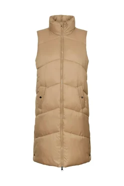 Vero Moda Chaleco midi acolchado de mujer Marr&oacute;n Best