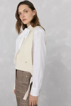 Pedro del Hierro Chaleco punto Beige Best