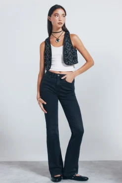 Springfield Chaleco tachas metálicas negro New