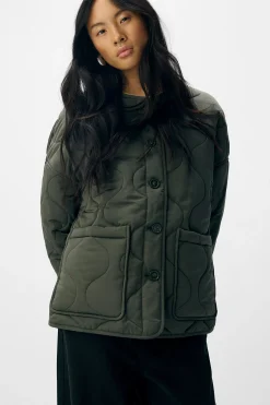 Object Chaqueta acolchada Verde Discount