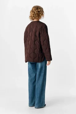 Object Chaqueta acolchada Marr&oacute;n oscuro