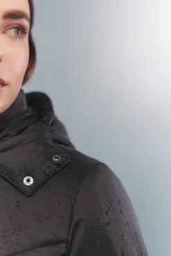 Springfield Chaqueta acolchada capucha pelo Sorona Aura negro Best