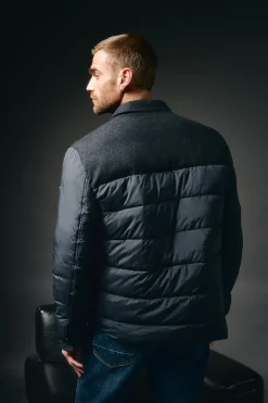 OOTO Chaqueta acolchada con bolsillos Azul marino