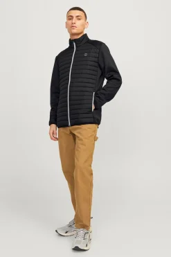Jack & Jones Chaqueta acolchada cuello alto negro Hot