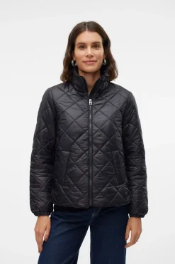 Vero Moda Chaqueta acolchada de mujer con bolsillos Negro Clearance