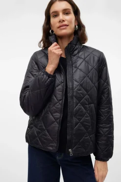Vero Moda Chaqueta acolchada de mujer con bolsillos Negro Clearance