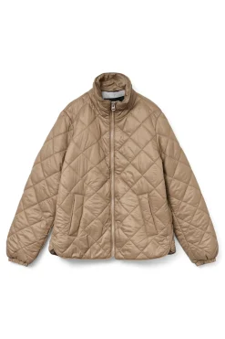 Vero Moda Chaqueta acolchada de mujer con bolsillos Marr&oacute;n New