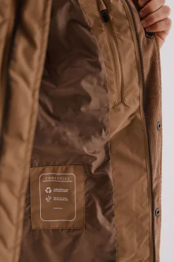 Cortefiel Chaqueta acolchada rombo Camel Outlet