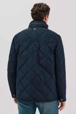 Cortefiel Chaqueta acolchada rombo Azul marino Clearance