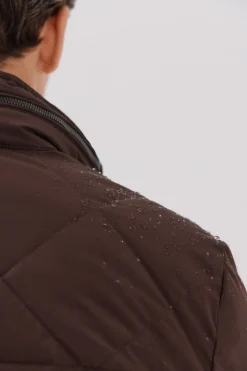 Cortefiel Chaqueta acolchada rombo Marr&oacute;n oscuro Best