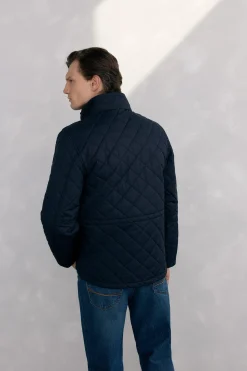 Pedro del Hierro Chaqueta acolchada rombos Azul Best