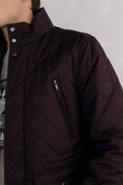 Pedro del Hierro Chaqueta acolchada rombos Burdeos Sale