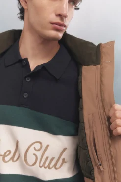 Springfield Chaqueta acolchada térmica beige