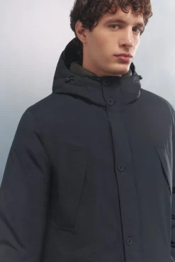 Springfield Chaqueta acolchada térmica azul