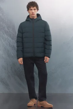 Springfield Chaqueta acolchada térmica azul Online