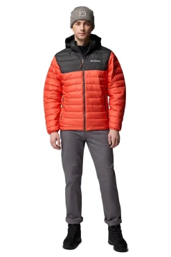Columbia Chaqueta aislante con capucha Powder Lite™ II para hombre naranja Discount