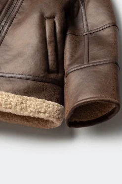 Springfield Kids Chaqueta aviador niño marr&oacute;n