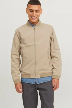 Jack & Jones Chaqueta bomber ligera beige Outlet