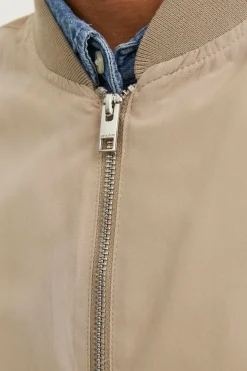 Jack & Jones Chaqueta bomber ligera beige Outlet