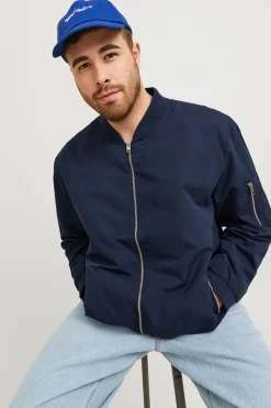 Jack & Jones PLUS Chaqueta Bomber PLUS azul Outlet