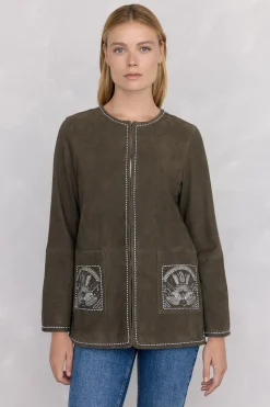 Pedro del Hierro Chaqueta bordada ante Verde Hot