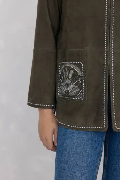 Pedro del Hierro Chaqueta bordada ante Verde Hot