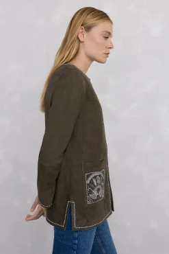 Pedro del Hierro Chaqueta bordada ante Verde Hot