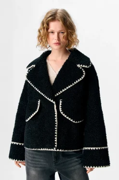 Object Chaqueta borreguillo sintético Negro Best