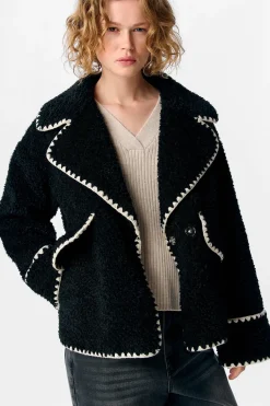 Object Chaqueta borreguillo sintético Negro Best