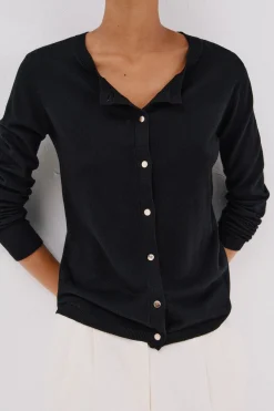 Cortefiel Chaqueta básica botones Negro Clearance