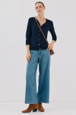 Cortefiel Chaqueta básica botones Azul marino Best